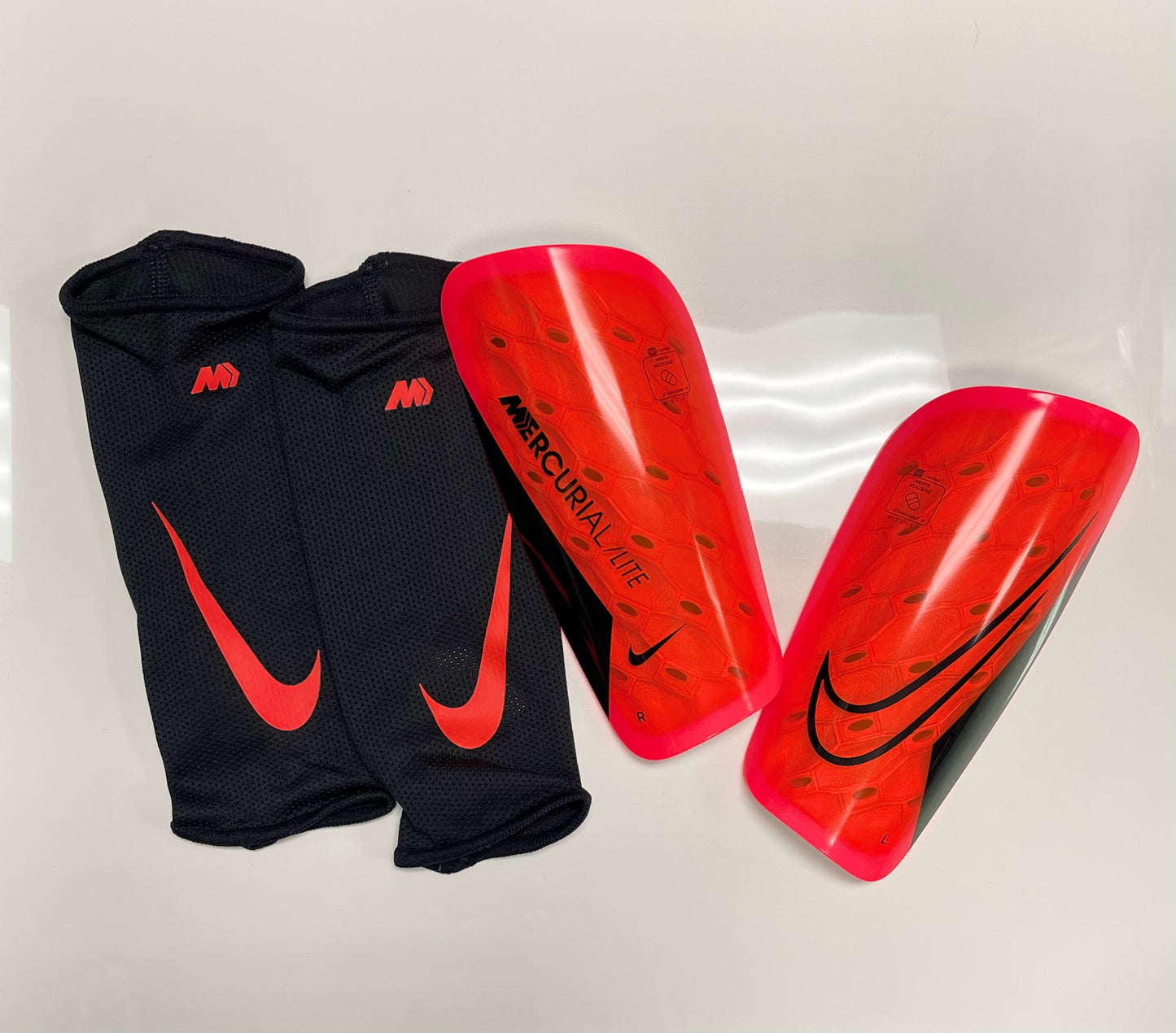 Nike Mercurial Lite Red Shin Guards