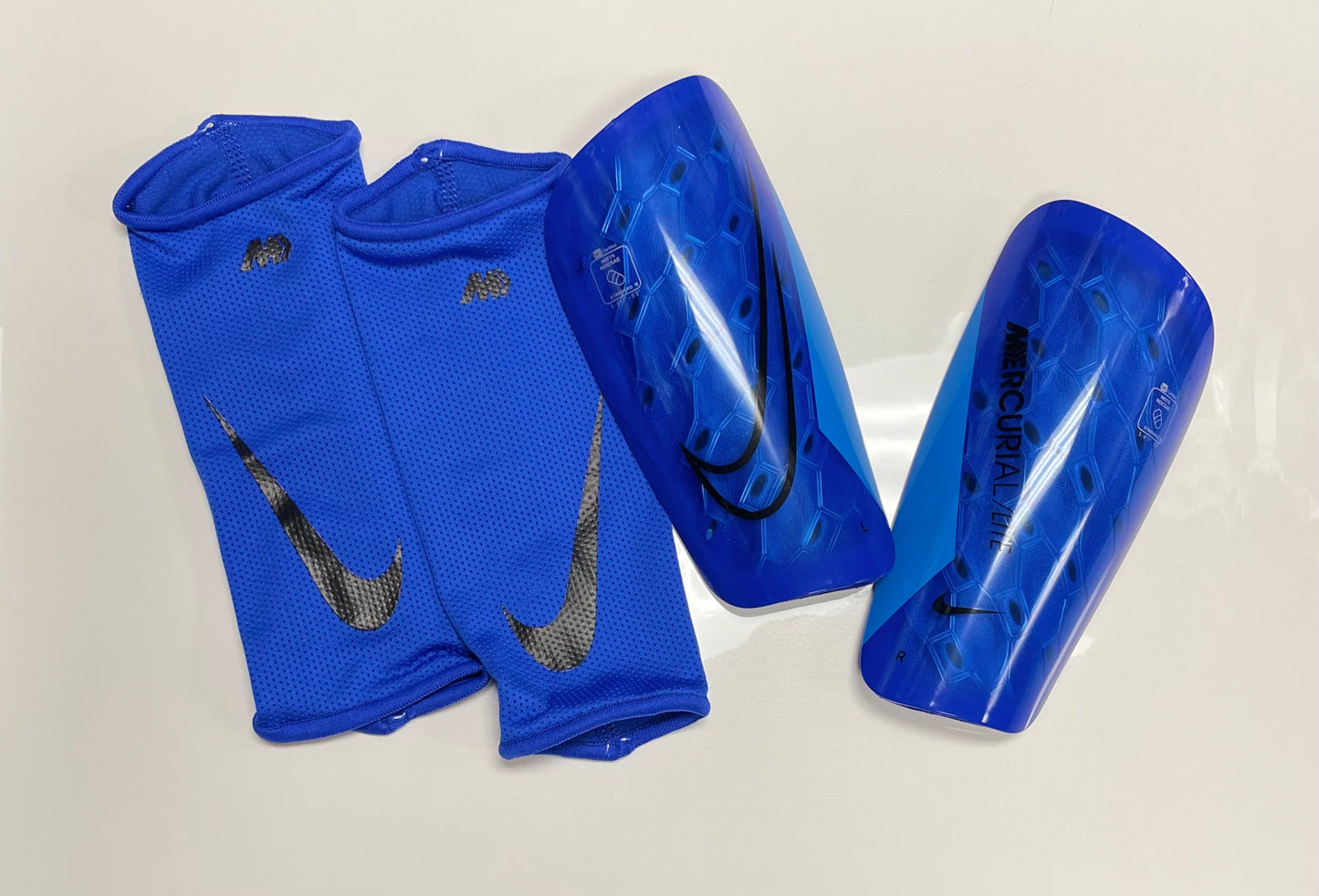 Nike Mercurial Lite - Blue Shin Guards
