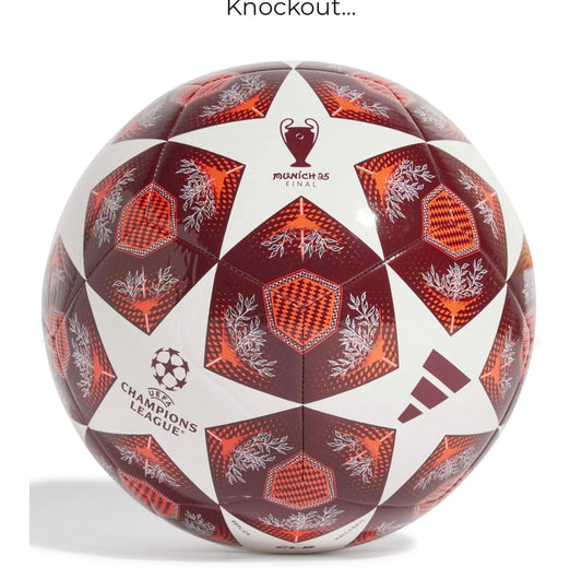 Red UCL Club Knockout Phase Ball