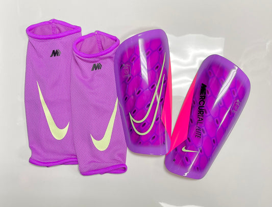 Nike Mercurial Lite Purple Shin Guards